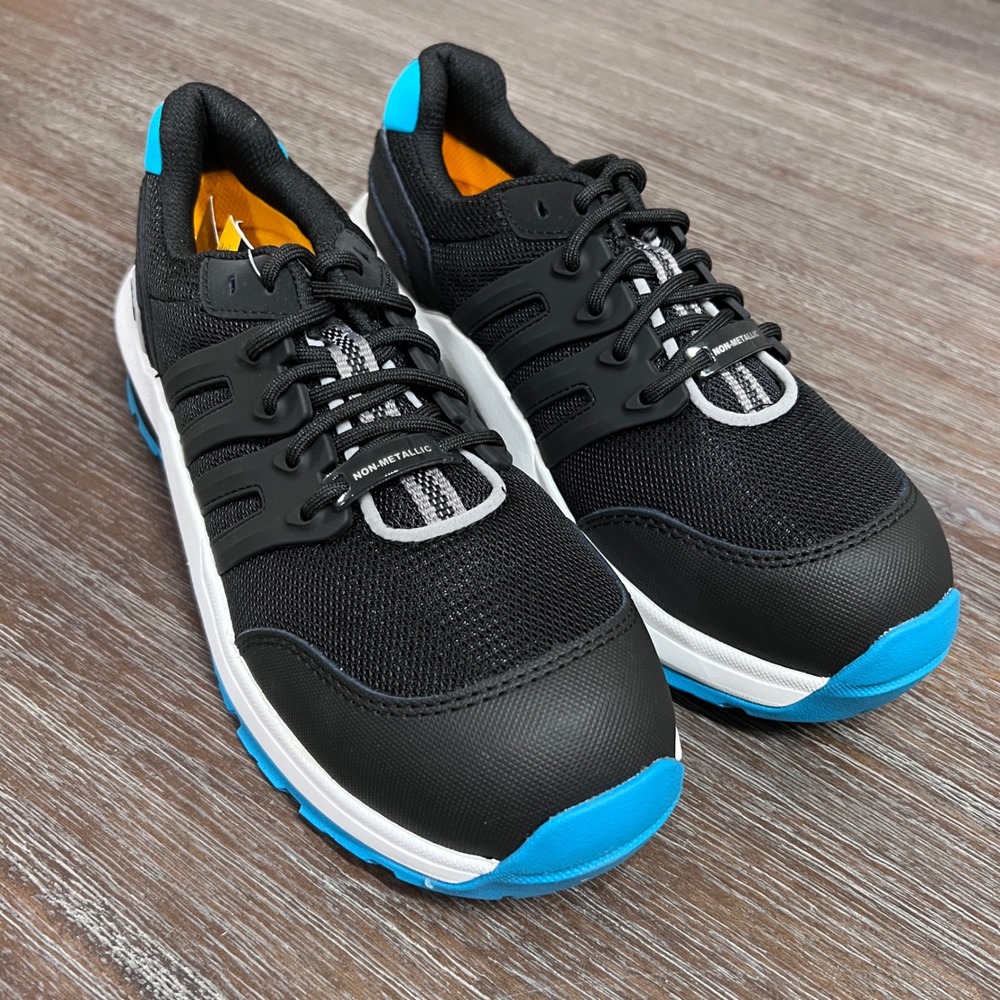 CAT‎ Streamline 2.0 Composite Toe Work Athletic Shoe Black Teal Women's 6.5, New